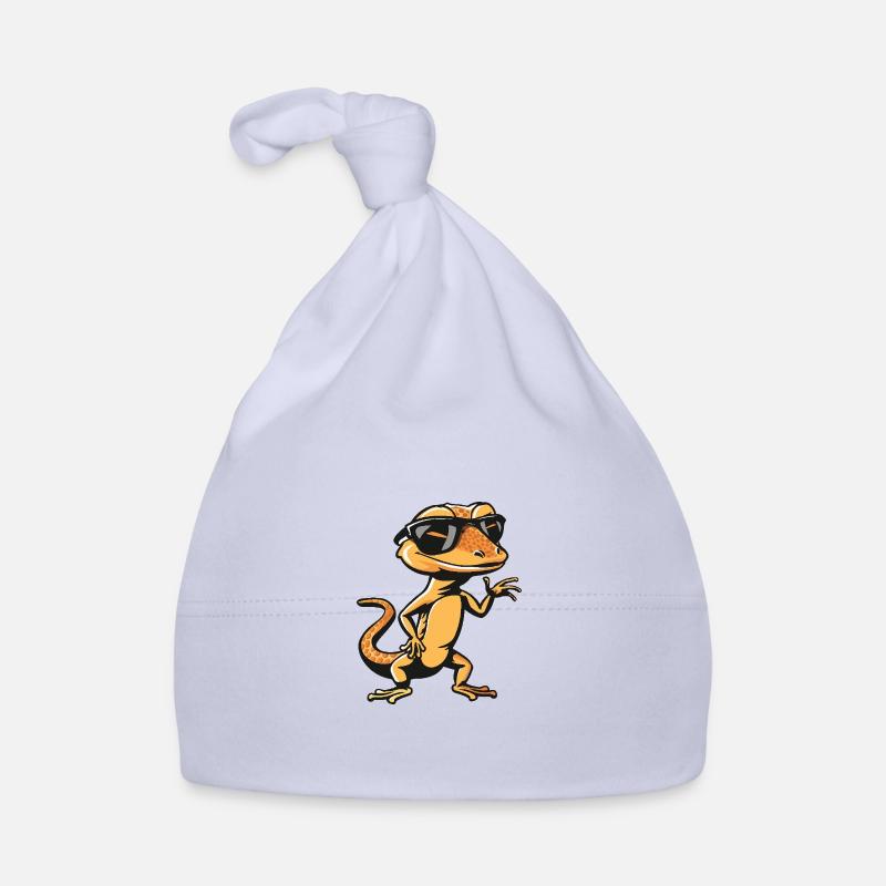 Lizard Cool Comic Organic Baby Cap
