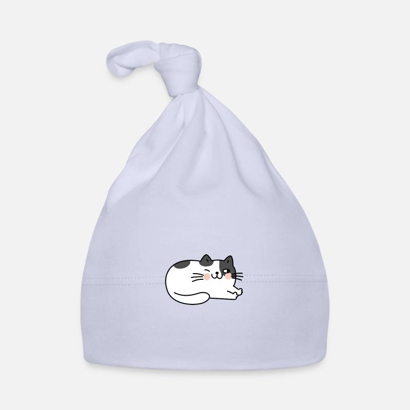 Cat Lying Cute Organic Baby Cap