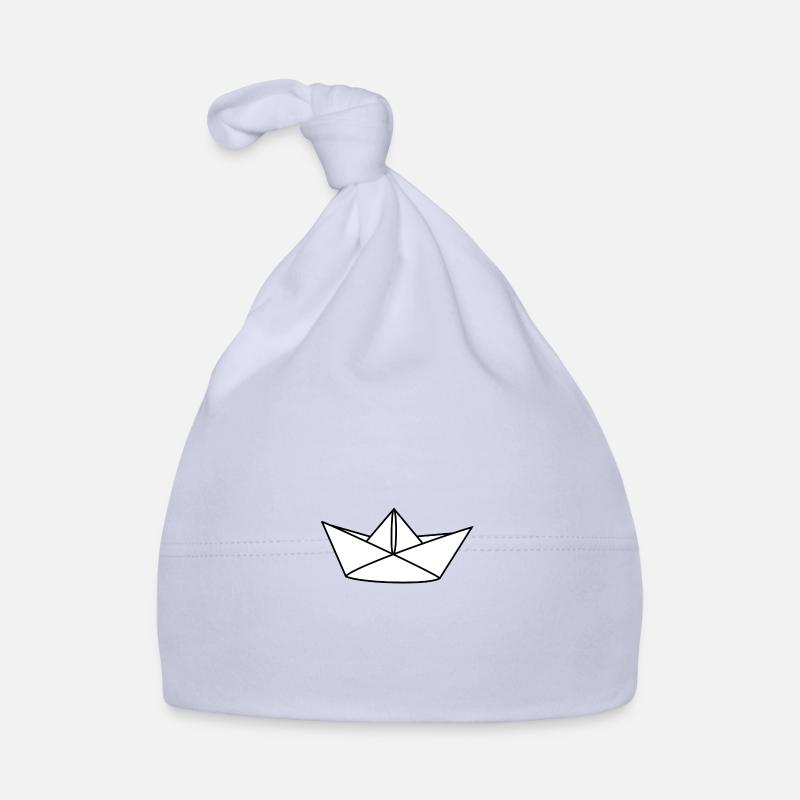 Papier bateau marin Bonnet bio Bébé