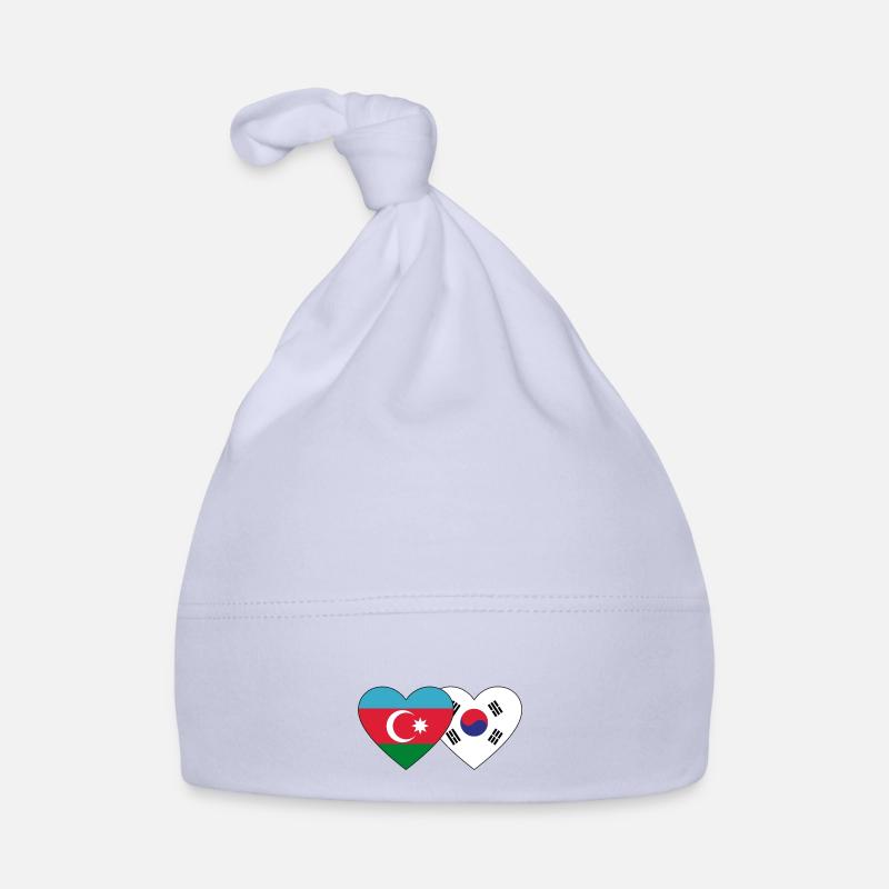 Azerbaïdjan Corée du Sud drapeau Bonnet bio Bébé