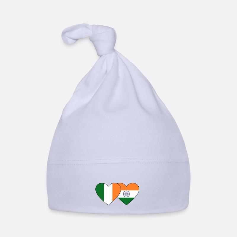 Irlande Inde Flag Heart Bonnet bio Bébé