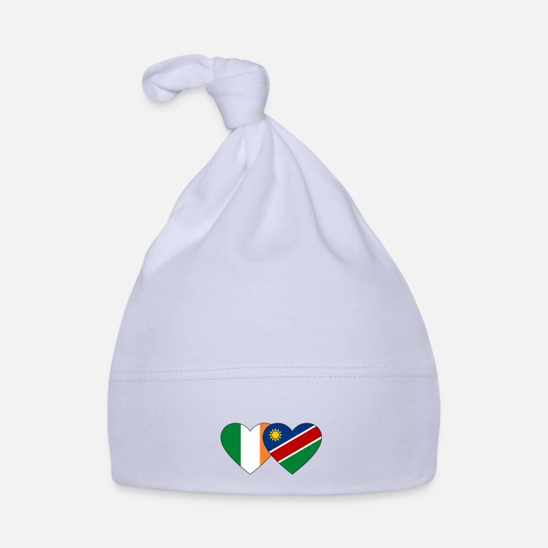 Irland Namibia Flagge Herz Baby Bio-Mütze