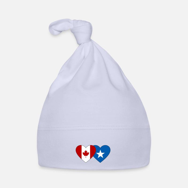 Cœur de drapeau de la Somalie du Canada Bonnet bio Bébé