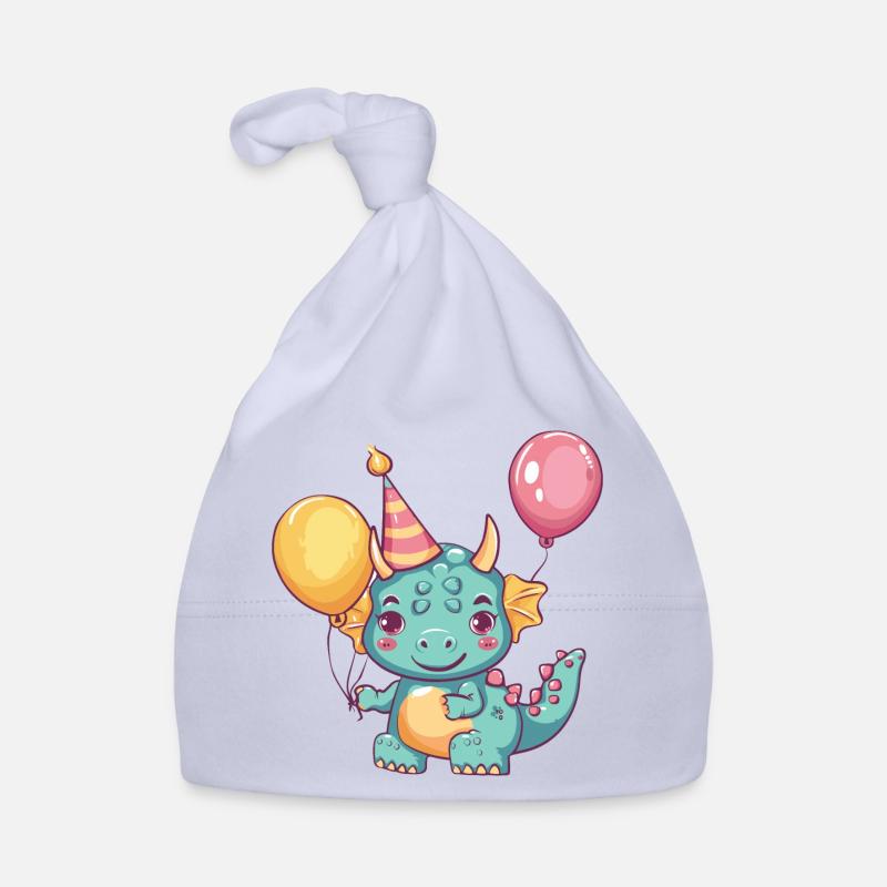 Dinosaurier triceratops Geburtstag Comic Baby Bio-Mütze