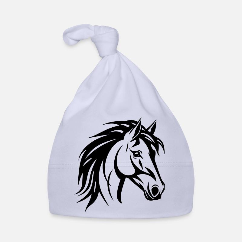 Tête de cheval Bonnet bio Bébé