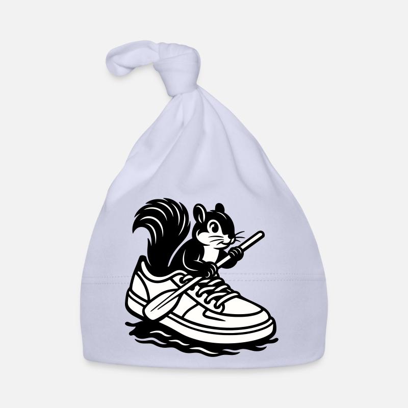 Eichhörnchen im Sneaker! Baby Bio-Mütze