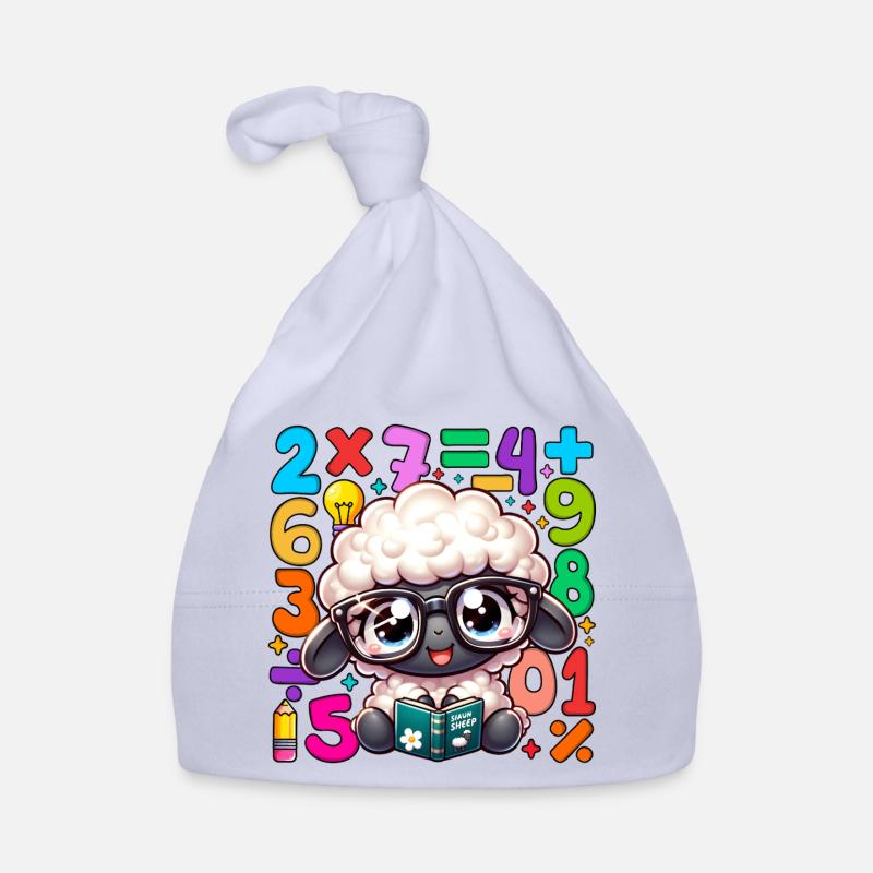 Number Day Sheep Scholar Reading Math Organic Baby Cap