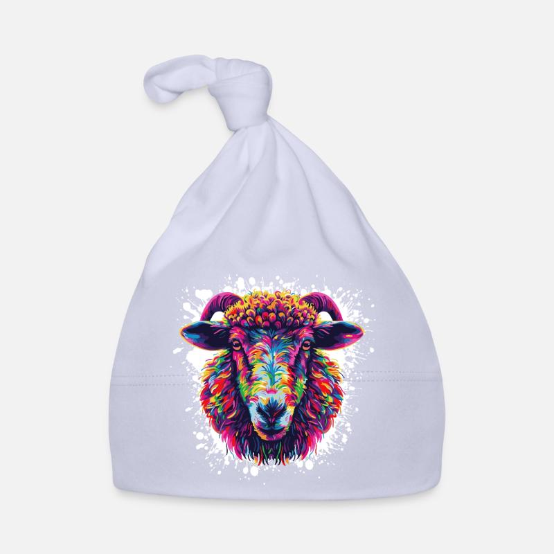 Bunter Ramenkopf Splash Baby Bio-Mütze