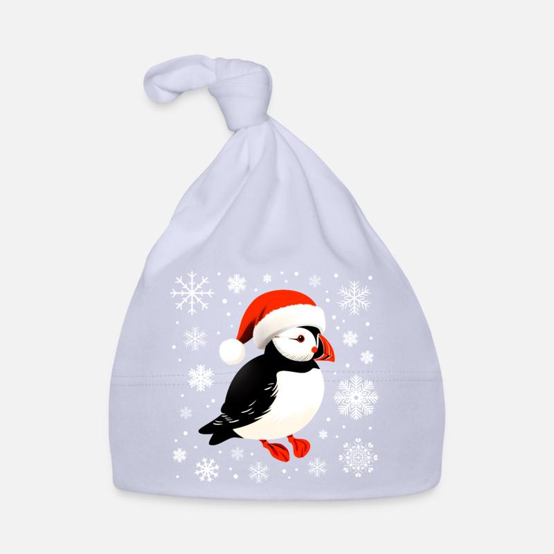 Macareux de Noël Bonnet bio Bébé