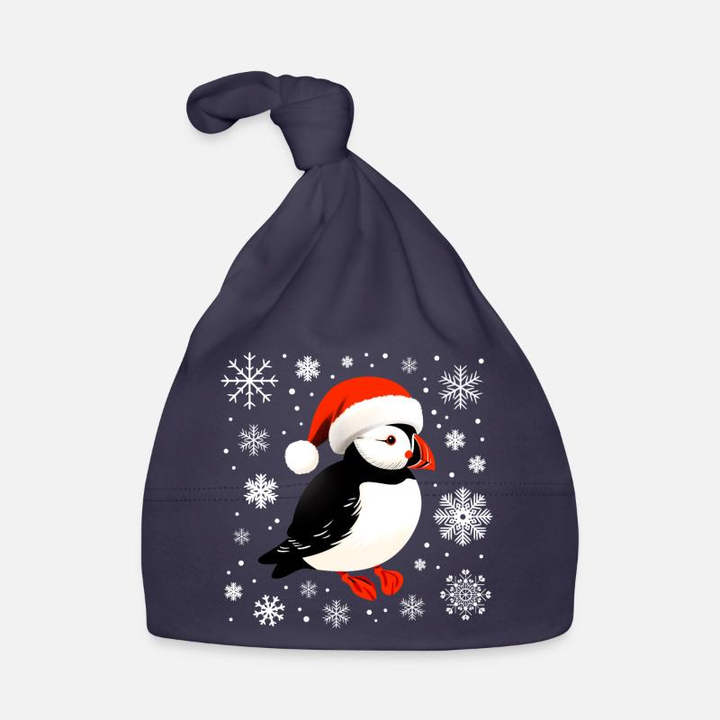 Macareux de Noël Bonnet bio Bébé