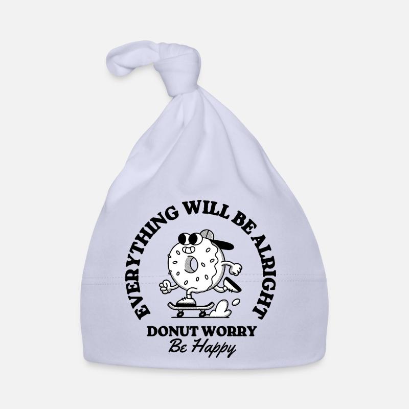 Donut Worry Be Happy Organic Baby Cap