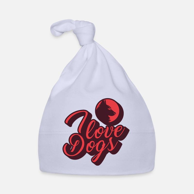 Ich liebe Hunde Baby Bio-Mütze