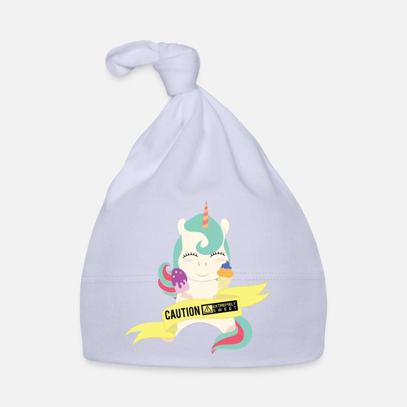 Caution extremely sweet unicorn Baby Bio-Mütze