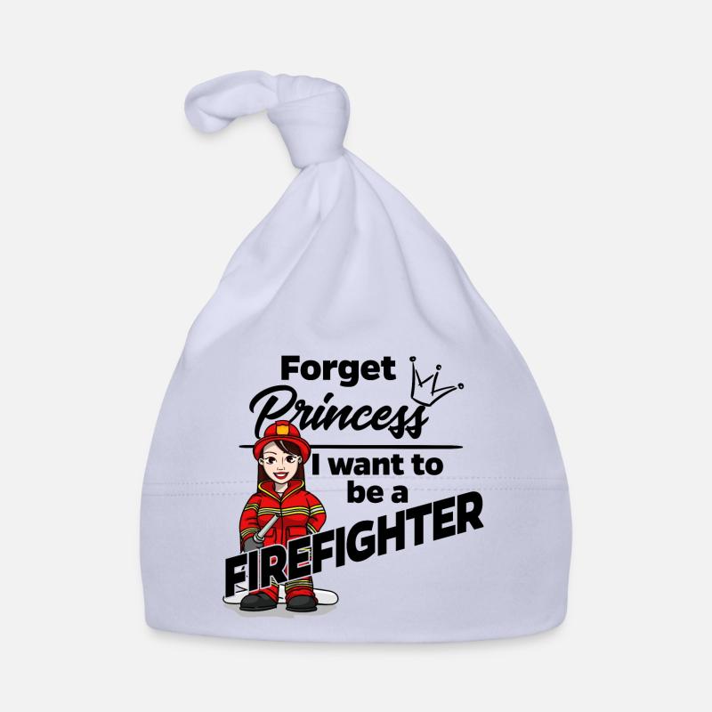 Firefighter instead of a princess Organic Baby Cap