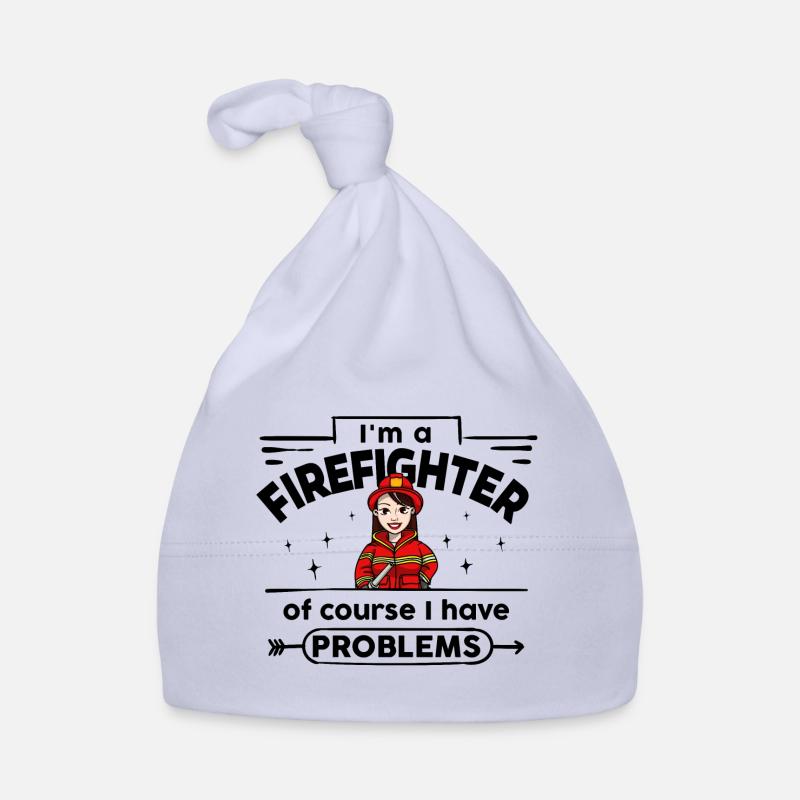 Firefighter - with Problems Organic Baby Cap