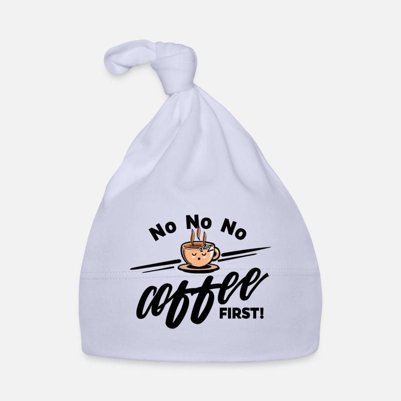 Grain de café - Non Non Non Café d'abord Bonnet bio Bébé