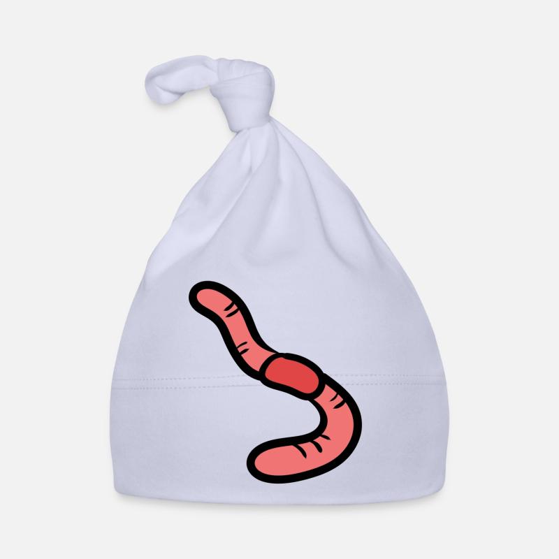 Regenwurm - Earthworm Baby Bio-Mütze