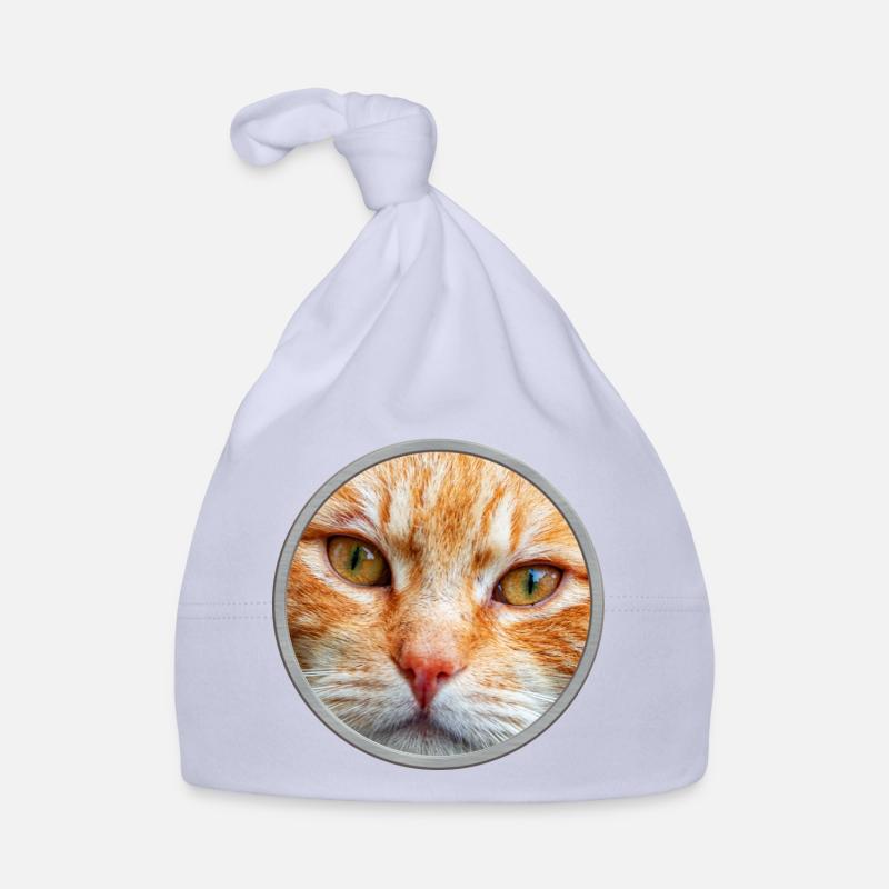 Katzengesicht, rote Katze Baby Bio-Mütze