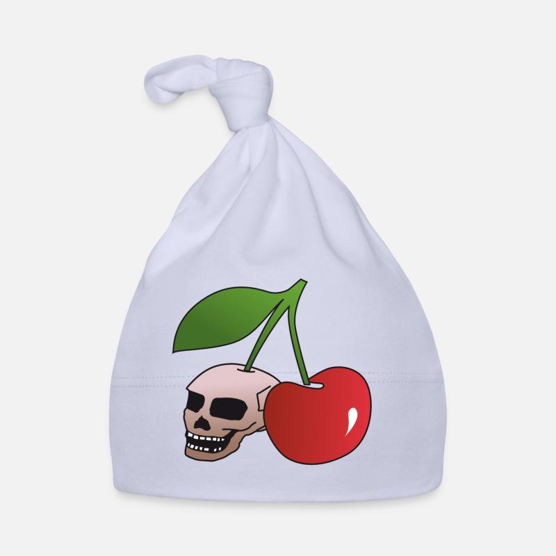 Totenkopf Kirsche Baby Bio-Mütze