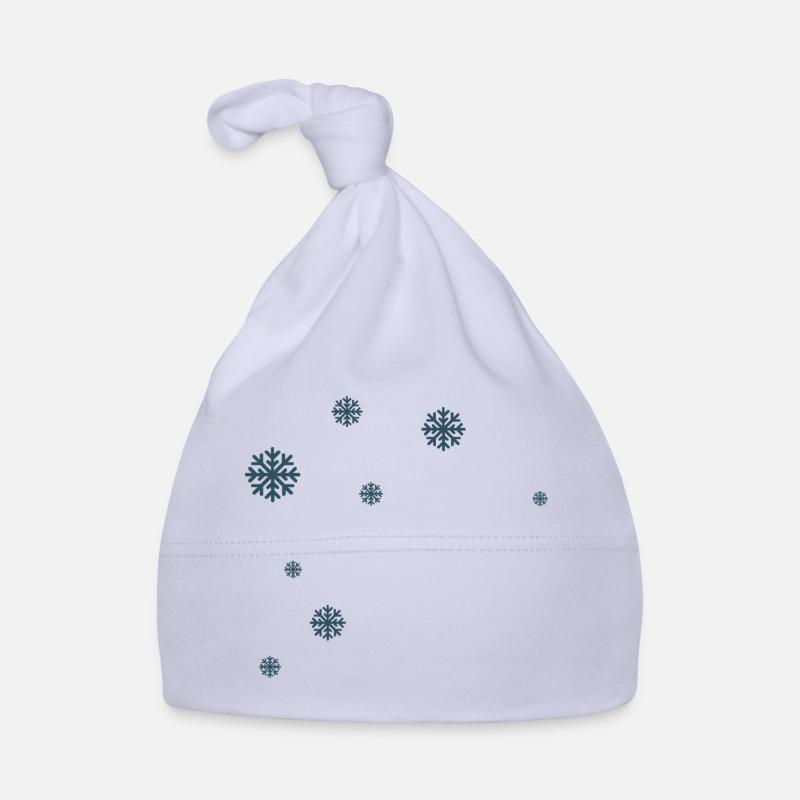 snowflakes Organic Baby Cap