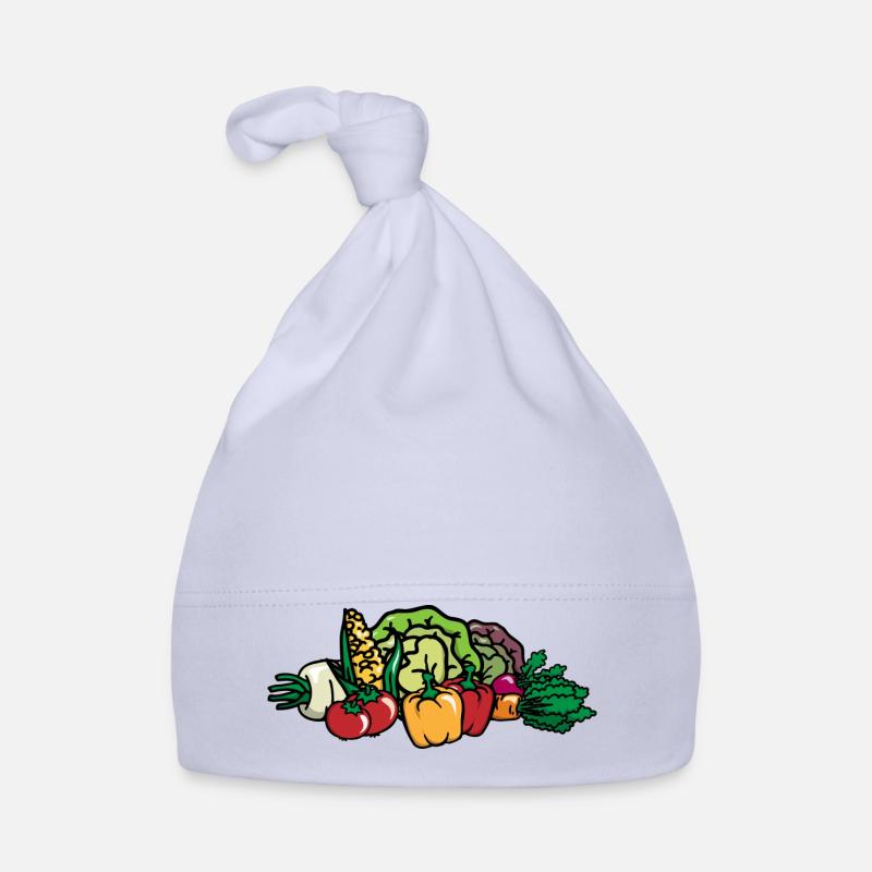 Colorful Vegetables - Mixed Vegetables - Vegetable Basket Organic Baby Cap
