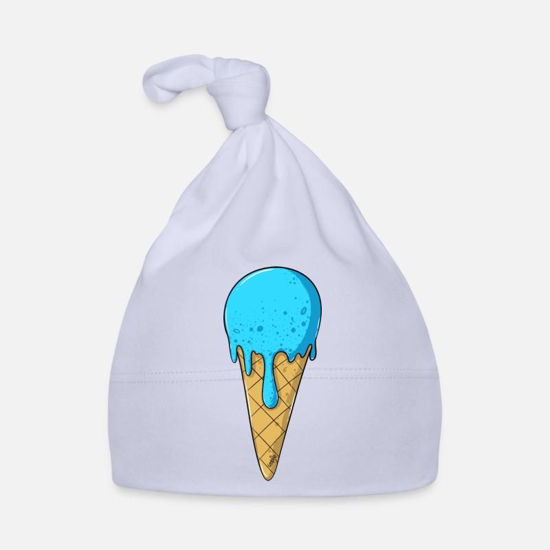| de crème glacée | de crème glacée bleue Glace Bonnet bio Bébé