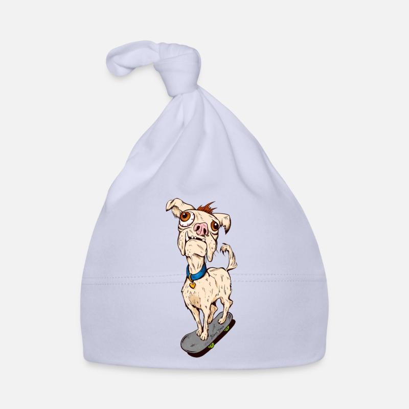 Chien de raie laid - Bonnet bio Bébé - ciel