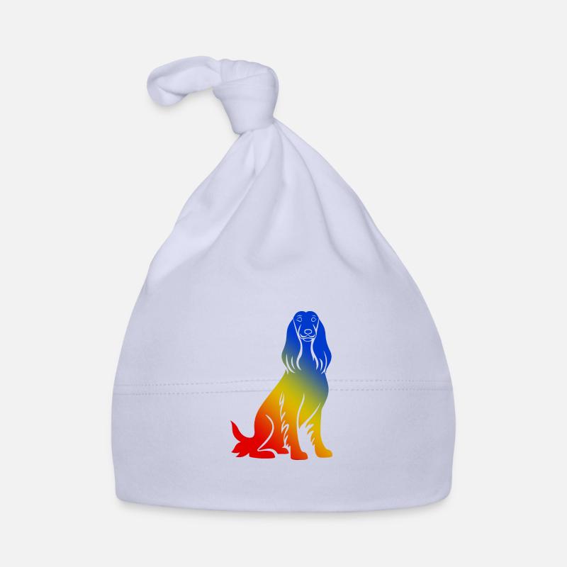 Chien Courant Afghan Coloré Bonnet bio Bébé