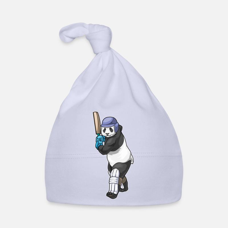 Panda Cricket Battes de cricket Bonnet bio Bébé