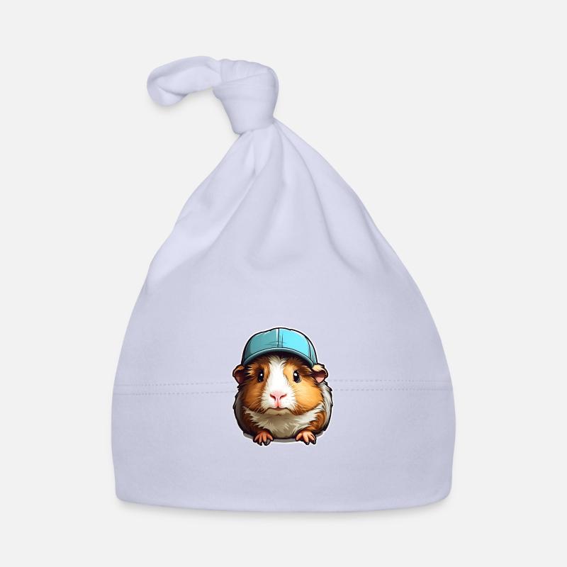 Cochon d’Inde avec bonnet bleu Bonnet bio Bébé