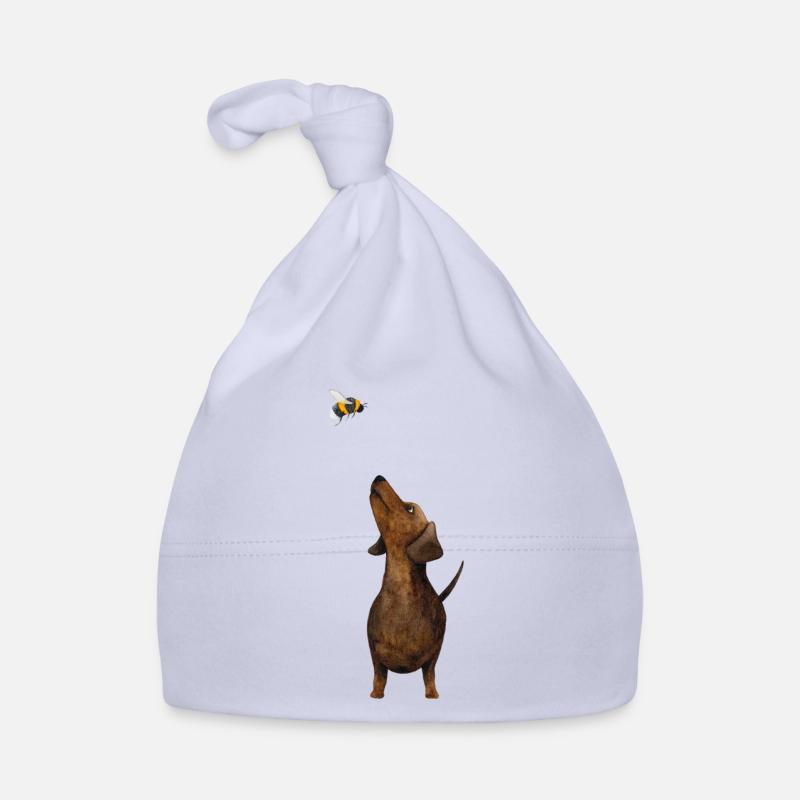 Teckel avec bourdon - le plus doux cadeau de teckel jamais ! Bonnet bio Bébé