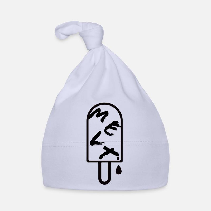 Eis - Schwarz/ schmilzt Baby Bio-Mütze