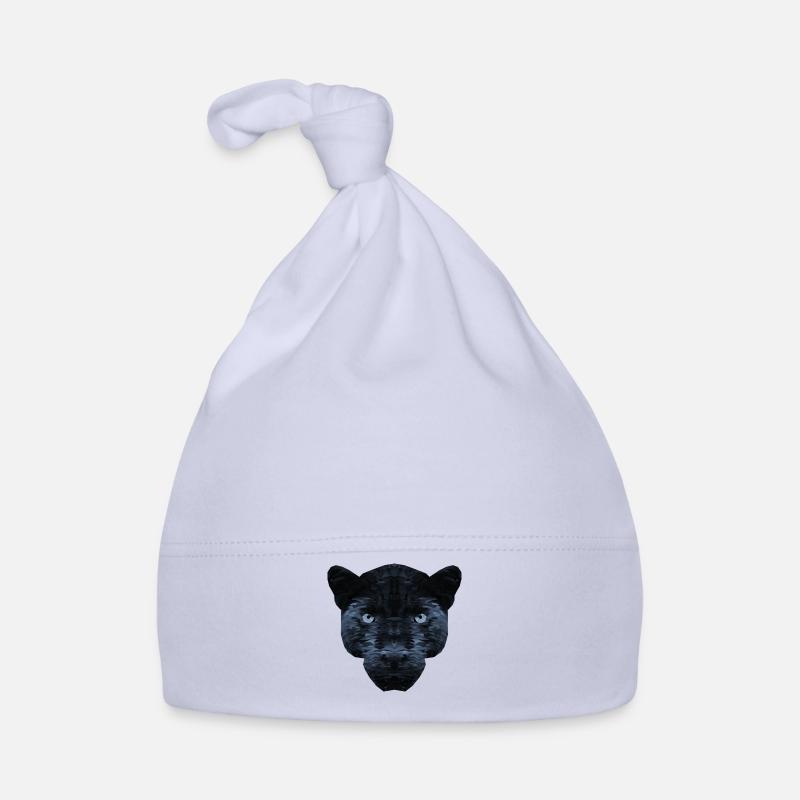 Polygone de la Panthère noire - Bonnet bio Bébé - ciel