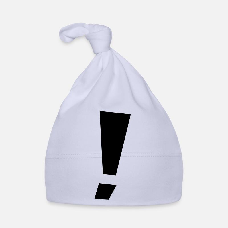 rufezeichen_1_farbig Baby Bio-Mütze