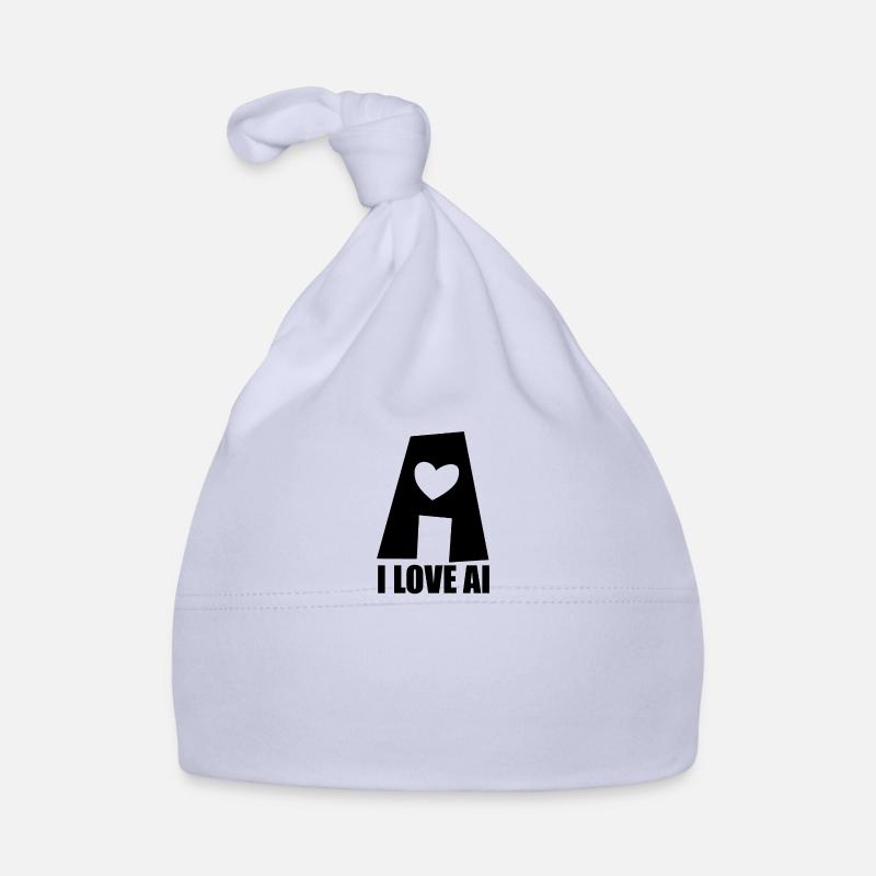 Artificial Intelligence - I love AI - Digital Baby Bio-Mütze