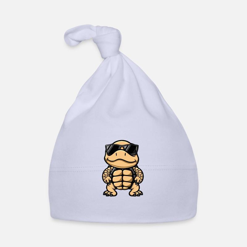 Turtle Cool Comic Organic Baby Cap