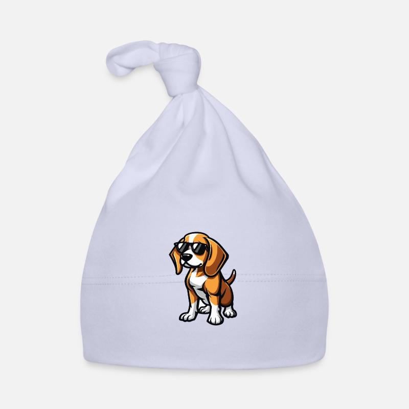 Beagle Hunde Cool Comic Baby Bio-Mütze