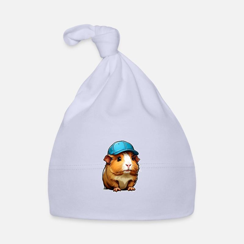 Cochon d’Inde avec bonnet bleu Bonnet bio Bébé