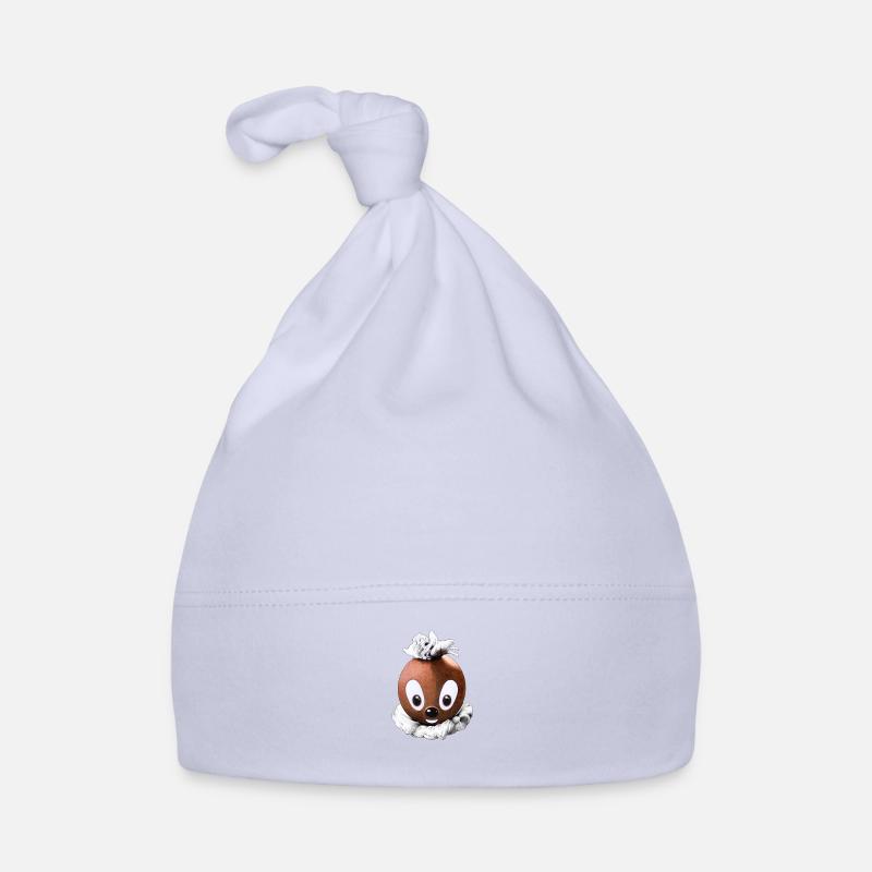 Pittiplatsch 3D - Bonnet bio Bébé - ciel