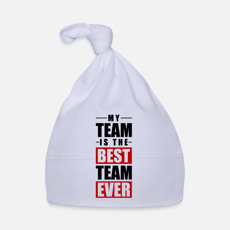My Team Quote Organic Baby Cap