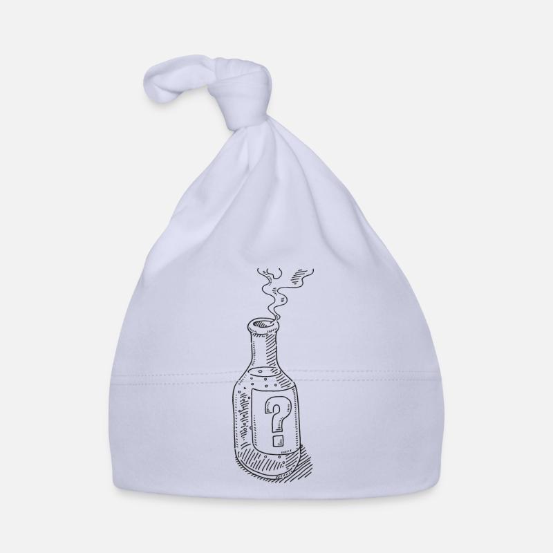 Mysterious Bottle Unknown Content Symbol Organic Baby Cap