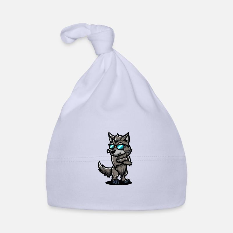 Wolf Cool Comic Baby Bio-Mütze