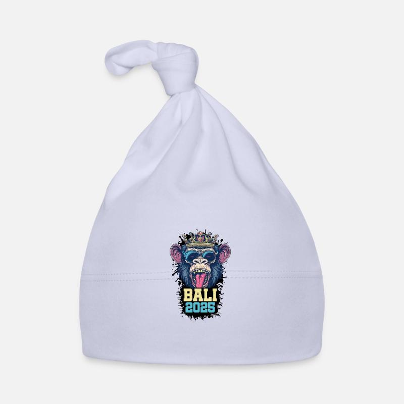 Bali 2025 Affe Baby Bio-Mütze