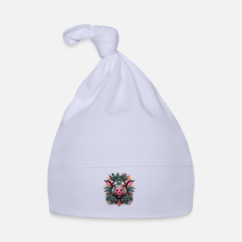 Tattoo / Animal / Art / Cool / Comic / Pig Organic Baby Cap