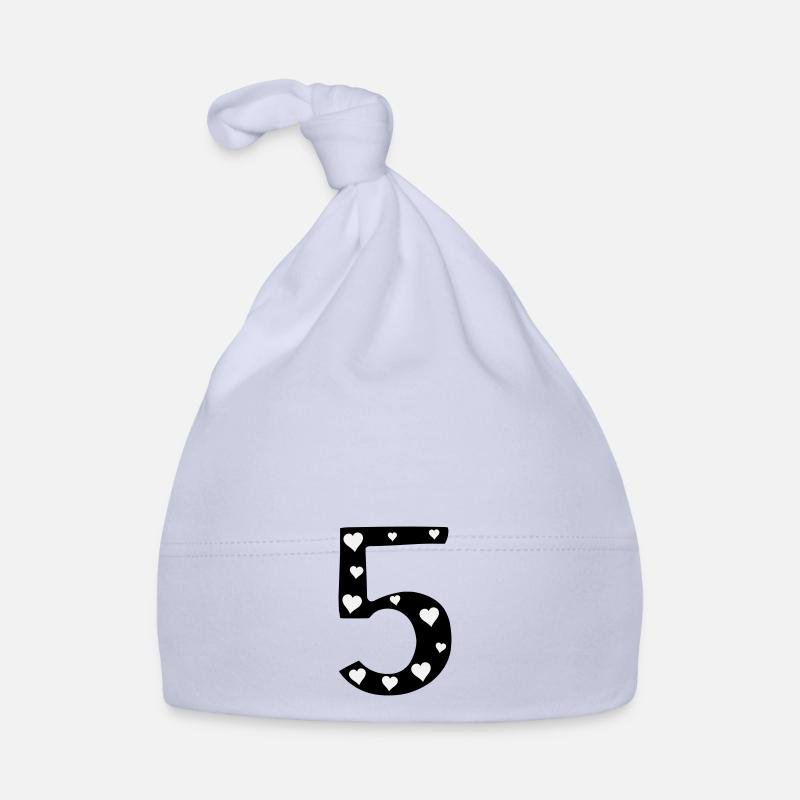 5 Anniversaire avec cœur Bonnet bio Bébé