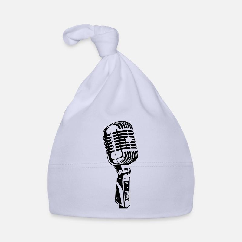 Microphone Icon Musician Organic Baby Cap