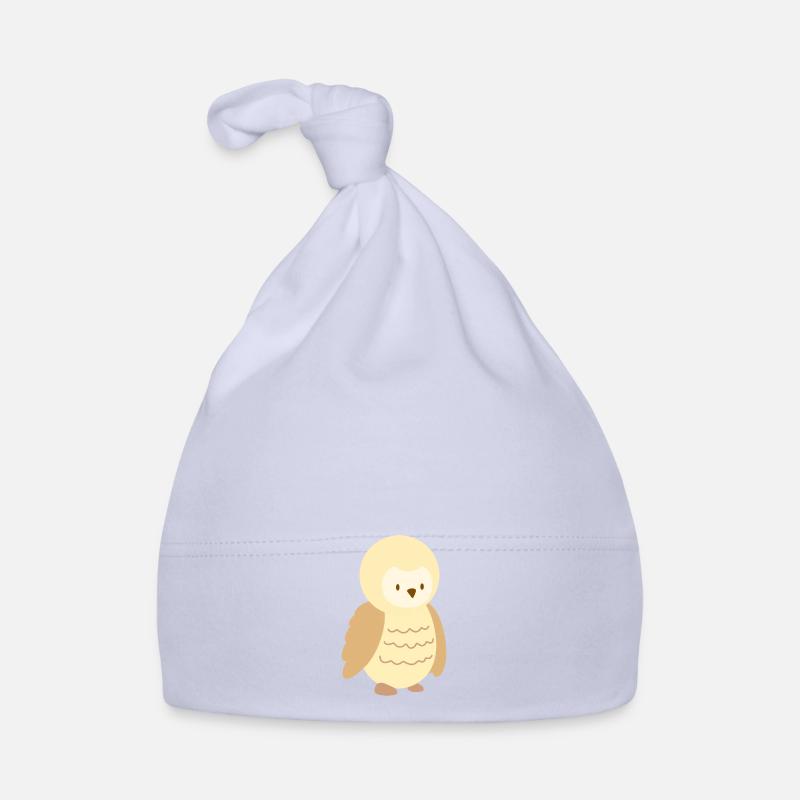 petite chouette beige Bonnet bio Bébé