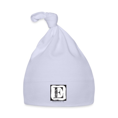 Logo ErrareUmano (scritta nera) - Cappellino ecologico per neonato