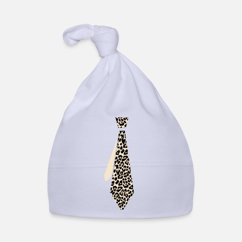 Krawatte Leopard Baby Bio-Mütze