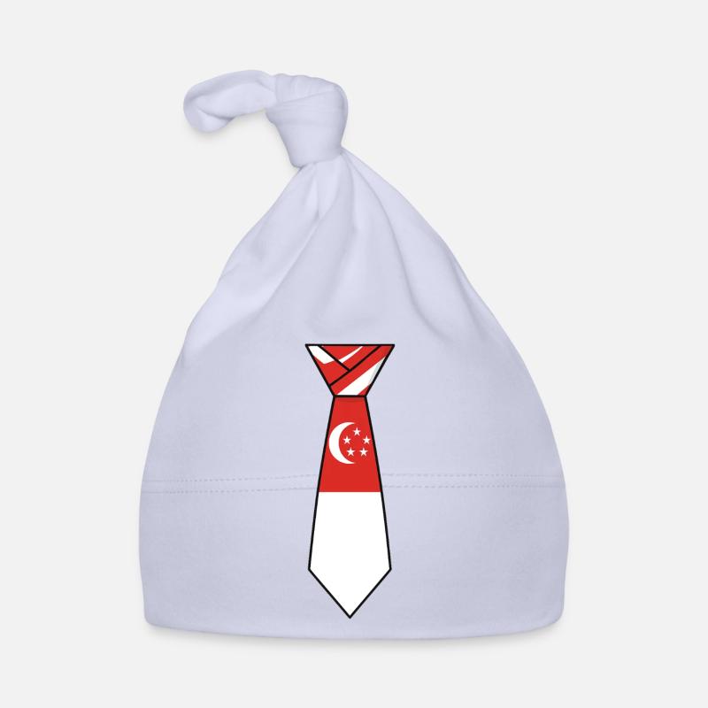 Cravate de Singapour – Conception du drapeau Bonnet bio Bébé